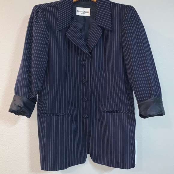 Danny + Nicole navy pinstripe blazer L - Picture 6 of 6